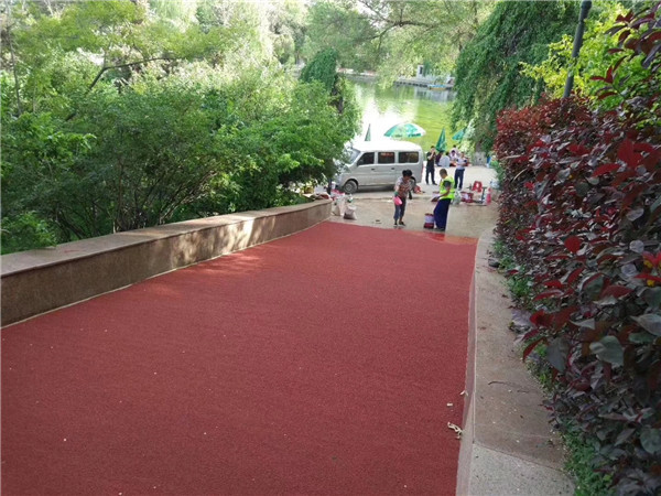 兰州彩色路面施工